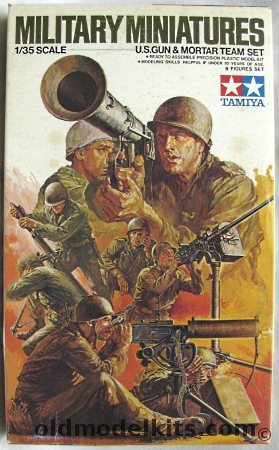 Tamiya 1/35 US Gun & Mortar Team Set, 35086 plastic model kit